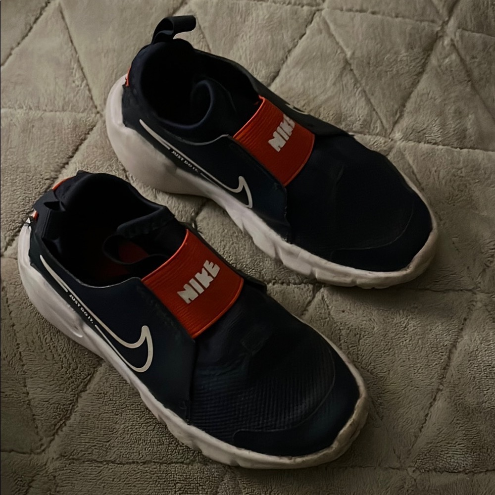 Nike Black and Red Slip-On Sneakers